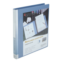 Dossier de bureau A4 de haute qualité 20 40 poches clairs Refipillable Book Book
